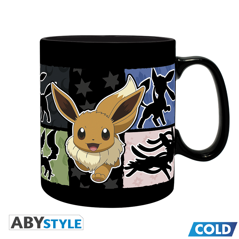 Pokémon Värmeförändrande Mugg Eevee Transform