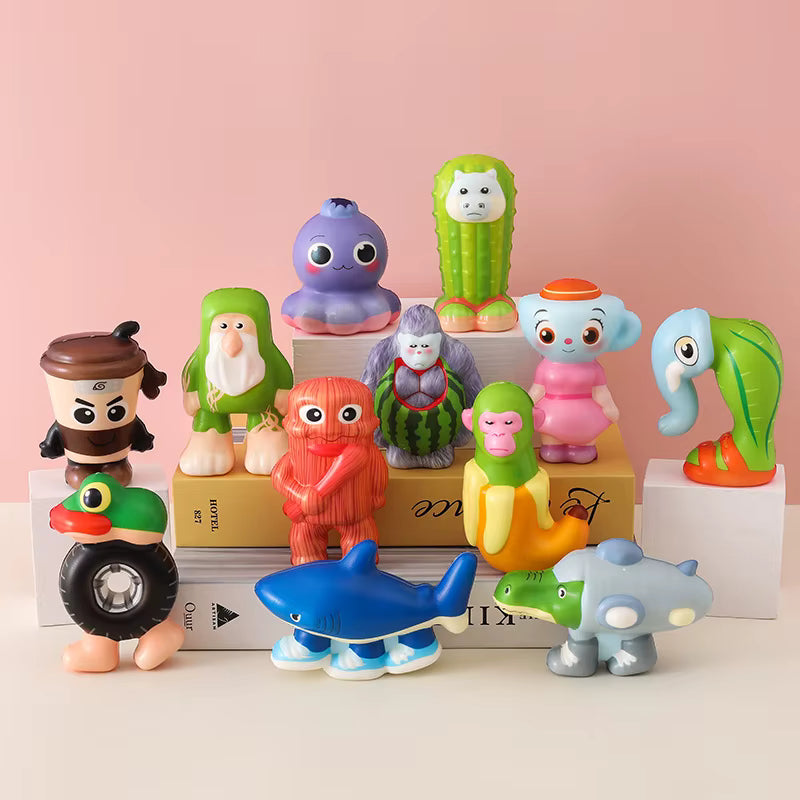 Italiensk Brainrot Squish Figur Mystery Pack Serie 1