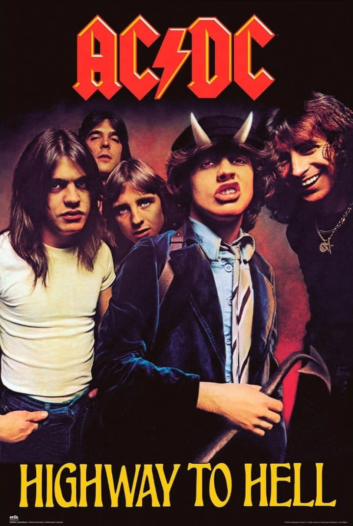 AC/DC Plakat Highway to Hell - Supernerds