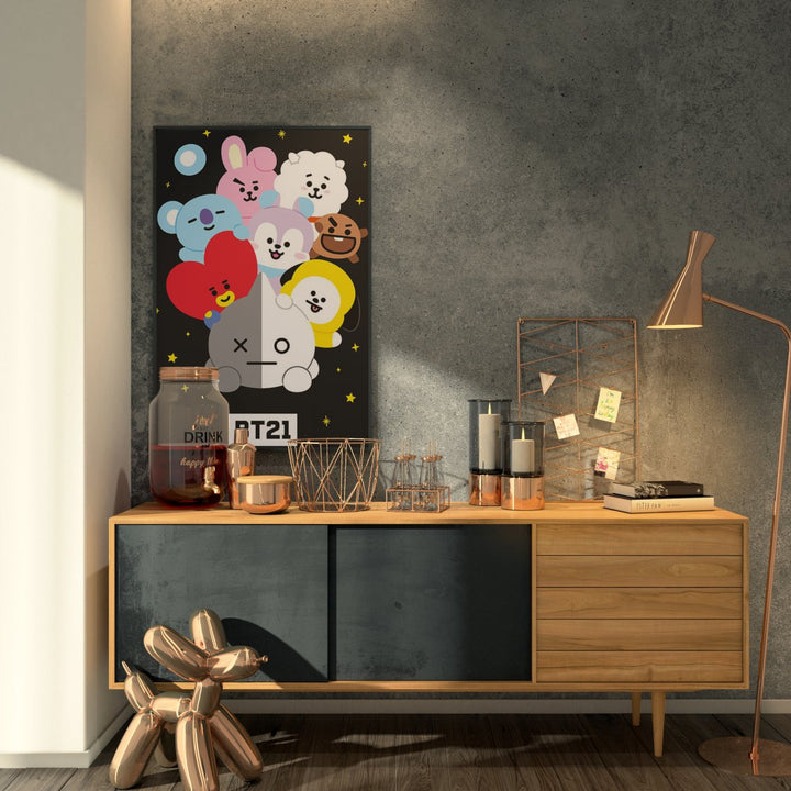 BT21 Plakat Ikoner - Supernerds