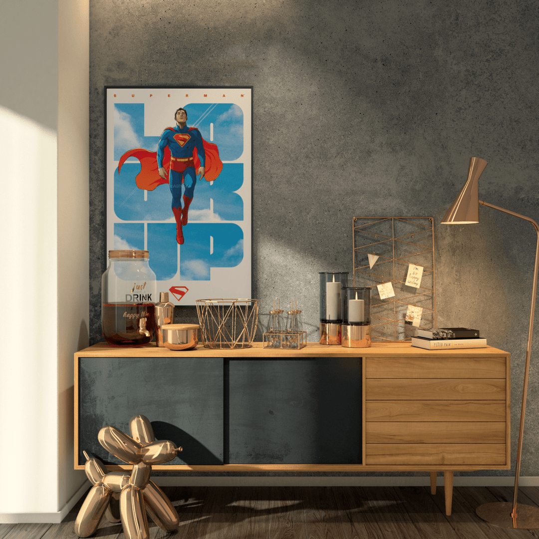 DC Comic's Superman Plakat Look Up - Supernerds