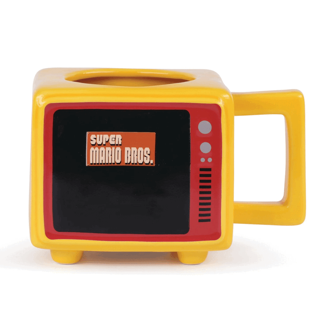 Super Mario Värmeväxlande Mugg Retro TV