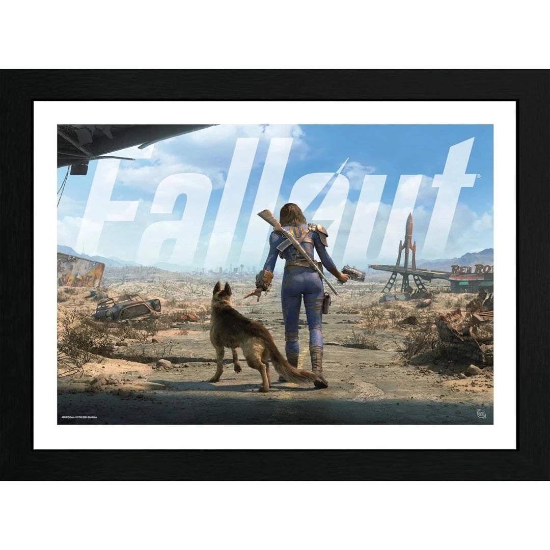 Fallout Innrammet Bilde 30 x 40 cm Sole Survivor - Supernerds