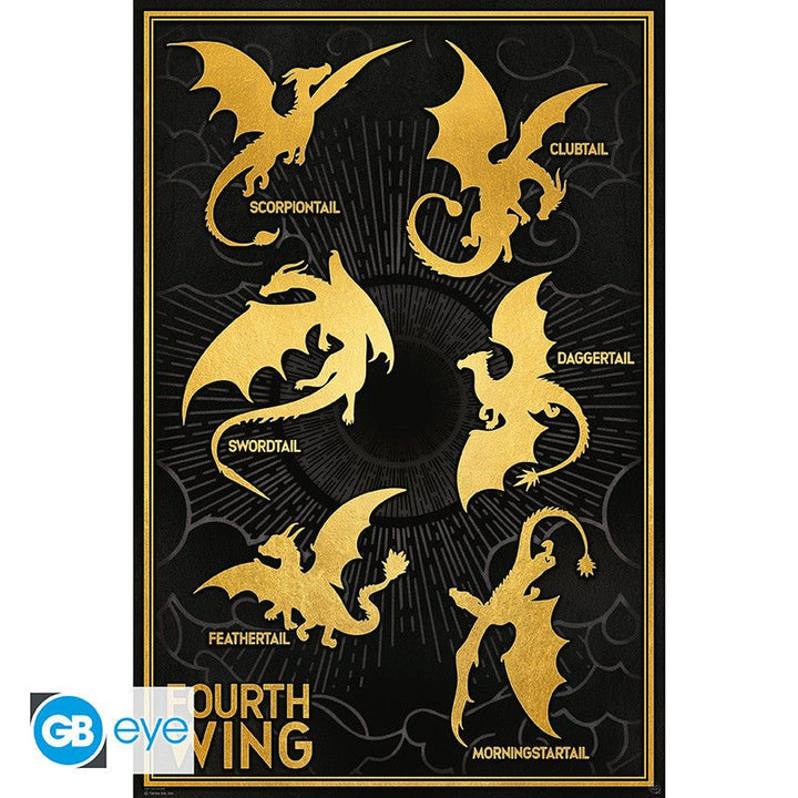 Fourth Wing Plakat Dragons - Supernerds