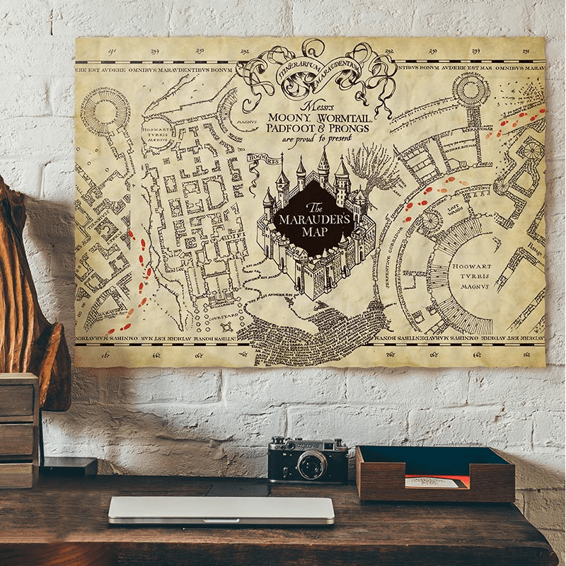 Harry Potter Plakat Marauders Map 66 x 46 cm - Supernerds