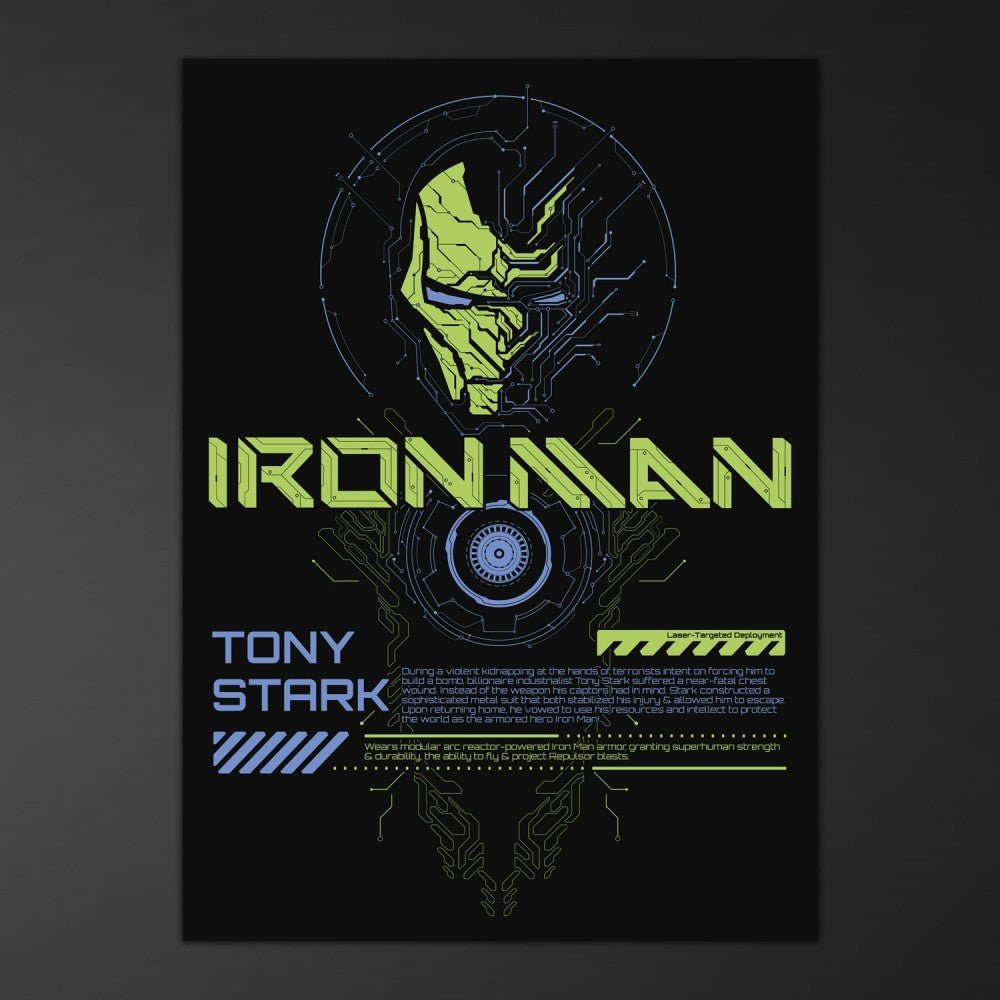 Marvel's Iron Man Selvlysende plakat - Supernerds