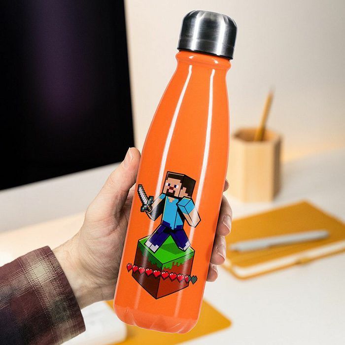 Minecraft Drikkeflaske Aluminium - Supernerds