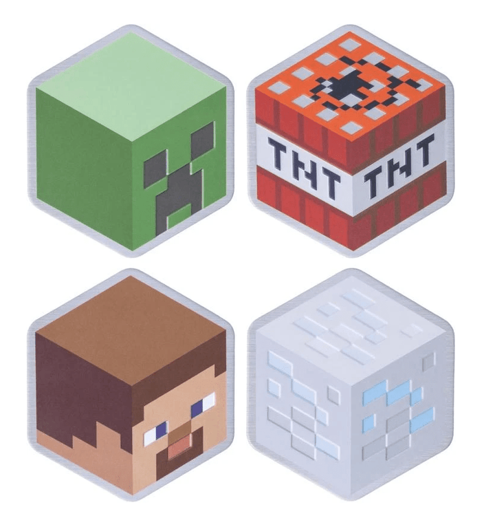 Minecraft Glassbrikker i Metall - Supernerds