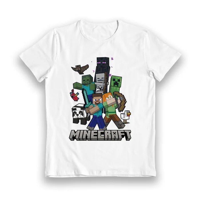 Minecraft T - skjorte Characters Tower - Supernerds
