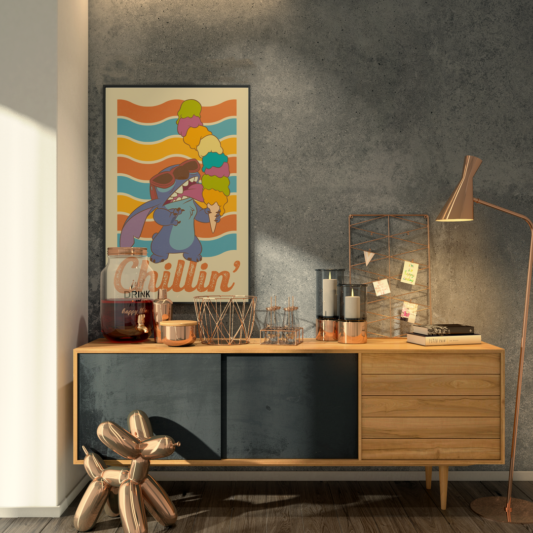 Disney's Lilo and Stitch Plakat Chillin - Supernerds