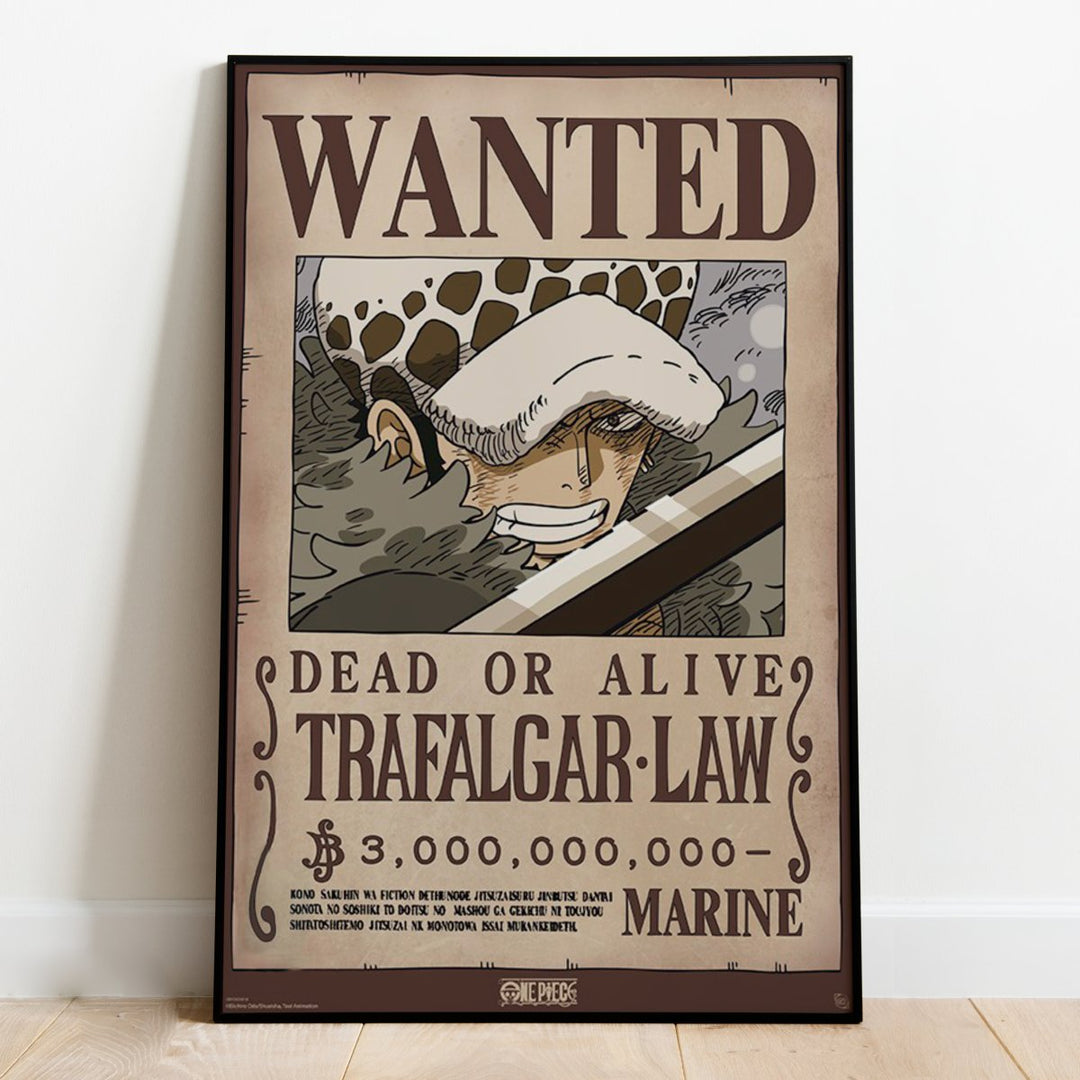 One Piece Plakat Wanted Law Wano - Supernerds