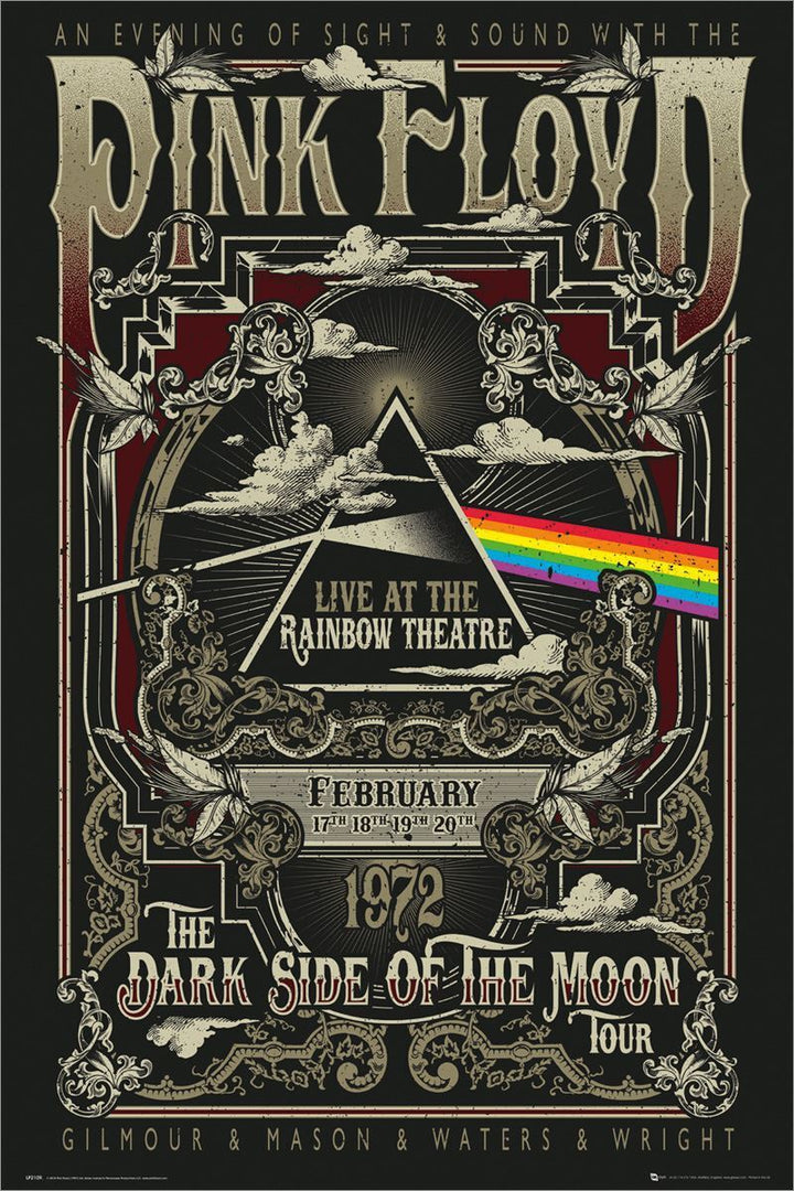 Pink Floyd Plakat Rainbow Theatre - Supernerds