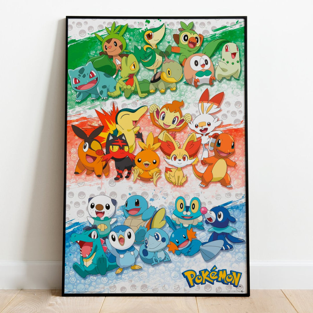 Pokemon Plakat First Partners - Supernerds
