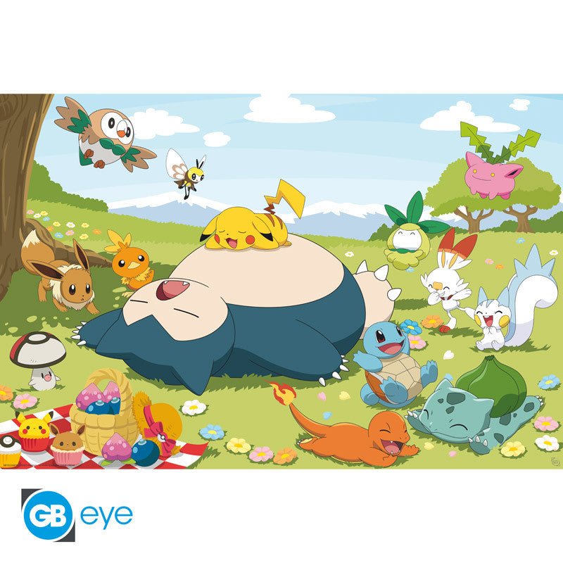 Pokemon Plakat Picnic Day - Supernerds