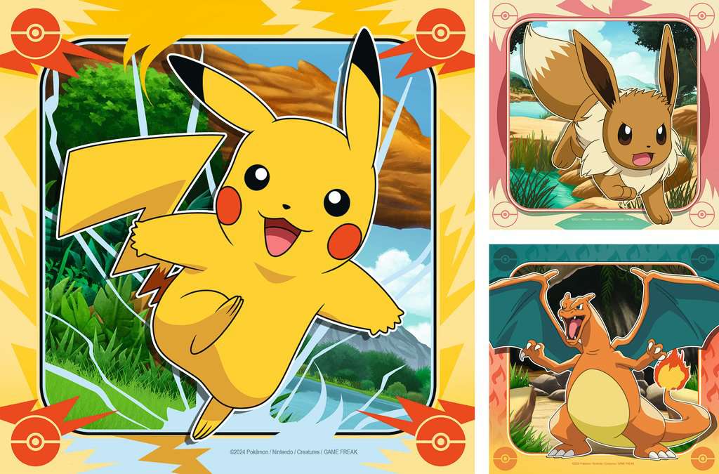 Pokemon Puslespill 49 brikker 3 - pk - Supernerds