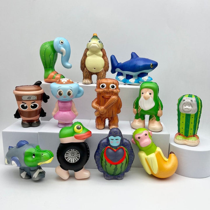Italiensk Brainrot Squish Figur Mystery Pack Serie 1