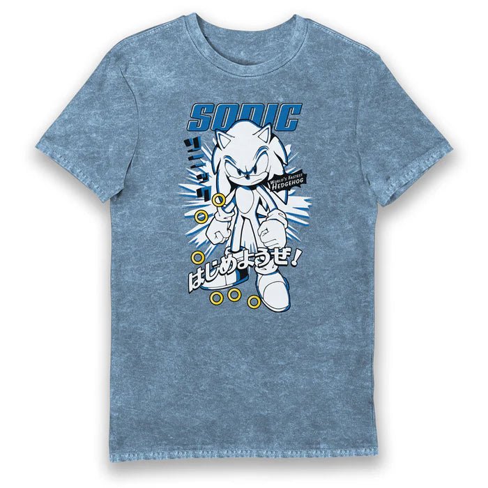 Sonic T - skjorte Blå Vintage - Supernerds