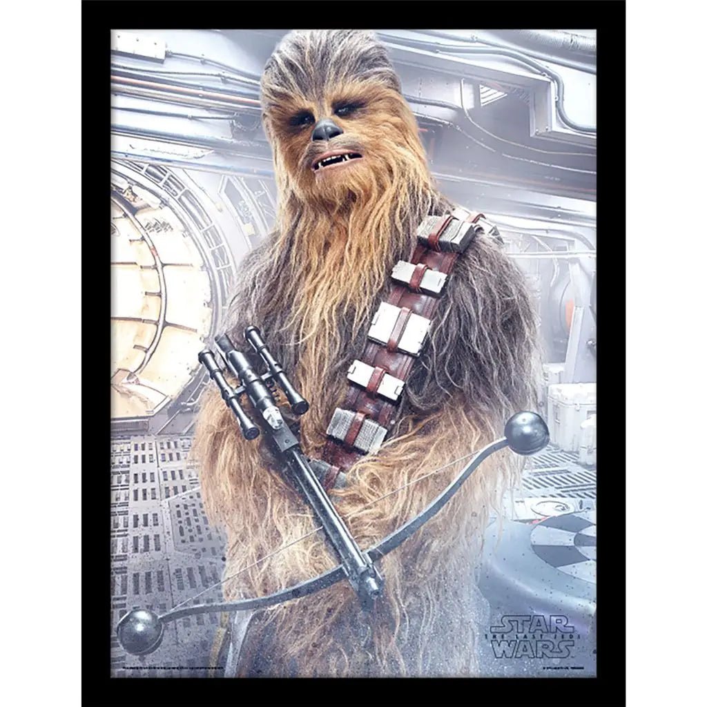 Star Wars Innrammet Bilde 30 x 40 cm Chewbacca - Supernerds
