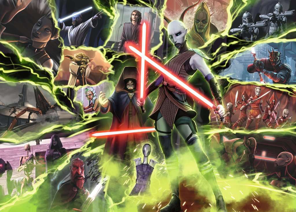 Star Wars Villainous Asajj Ventress Puslespill 1000 brikker - Supernerds