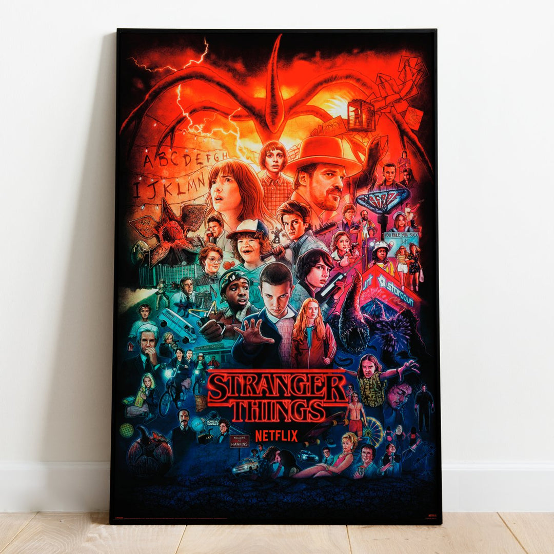 Stranger Things Plakat Character Seasons Montage - Supernerds