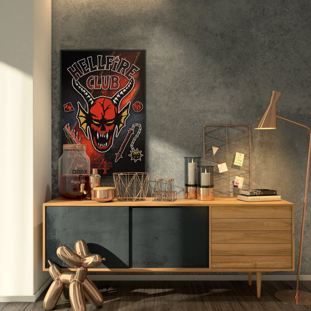 Stranger Things Plakat Hellfire Rift - Supernerds