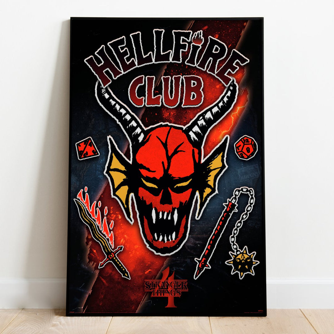 Stranger Things Plakat Hellfire Rift - Supernerds