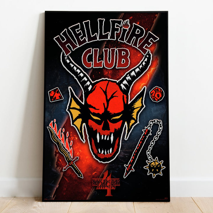 Stranger Things Plakat Hellfire Rift - Supernerds