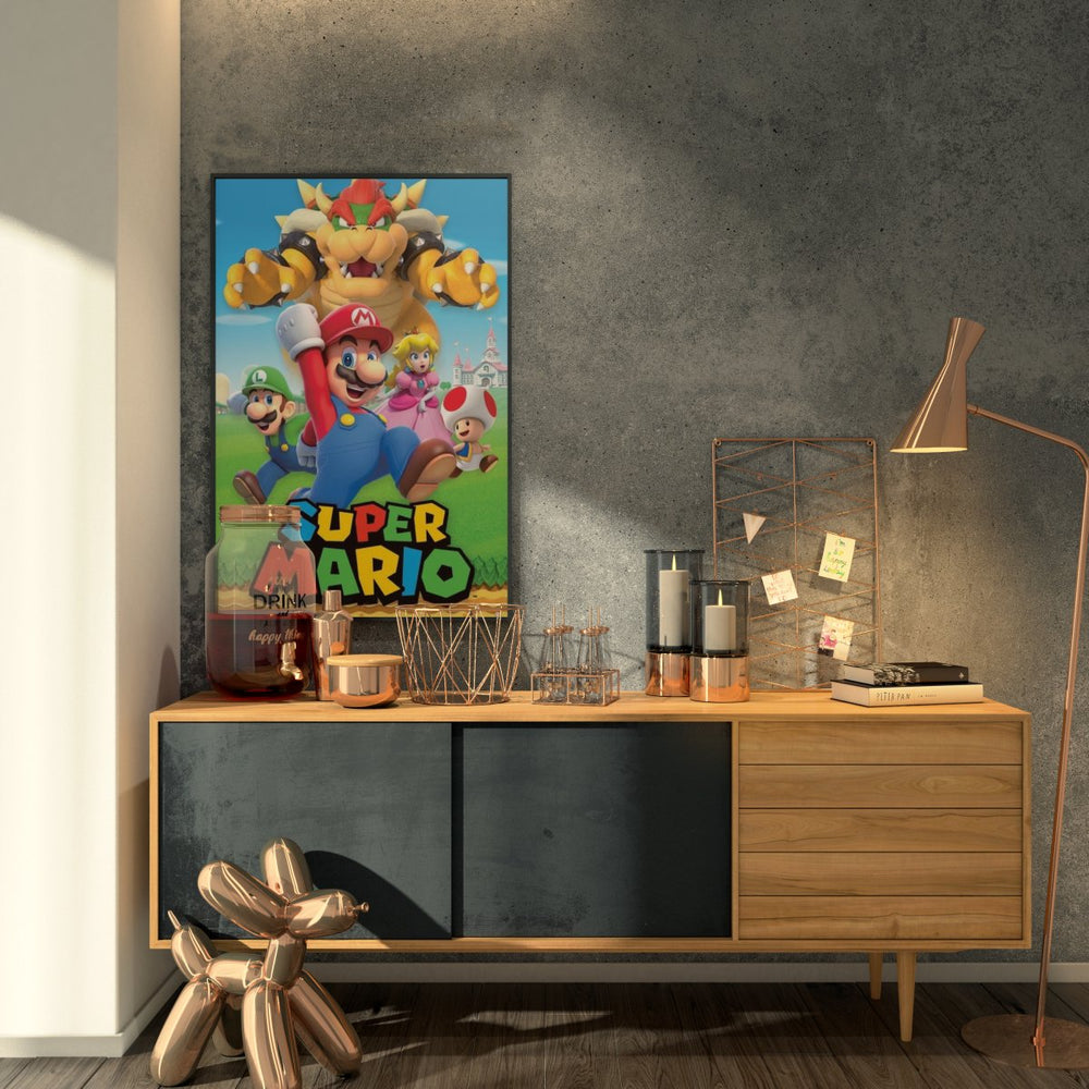 Super Mario Plakat Mushroom Kingdom - Supernerds