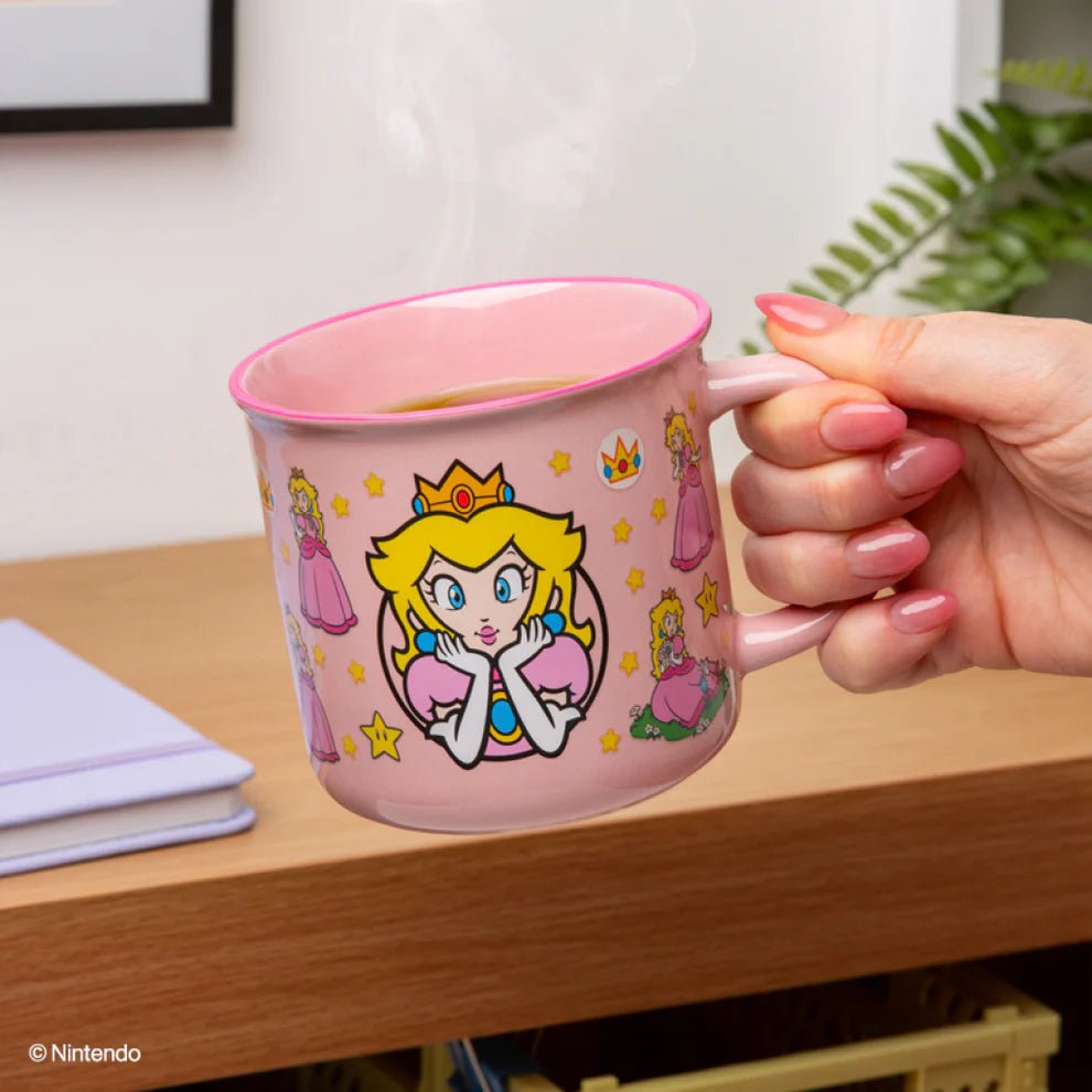Super Mario Varmeskiftende Kopp Peach - Supernerds