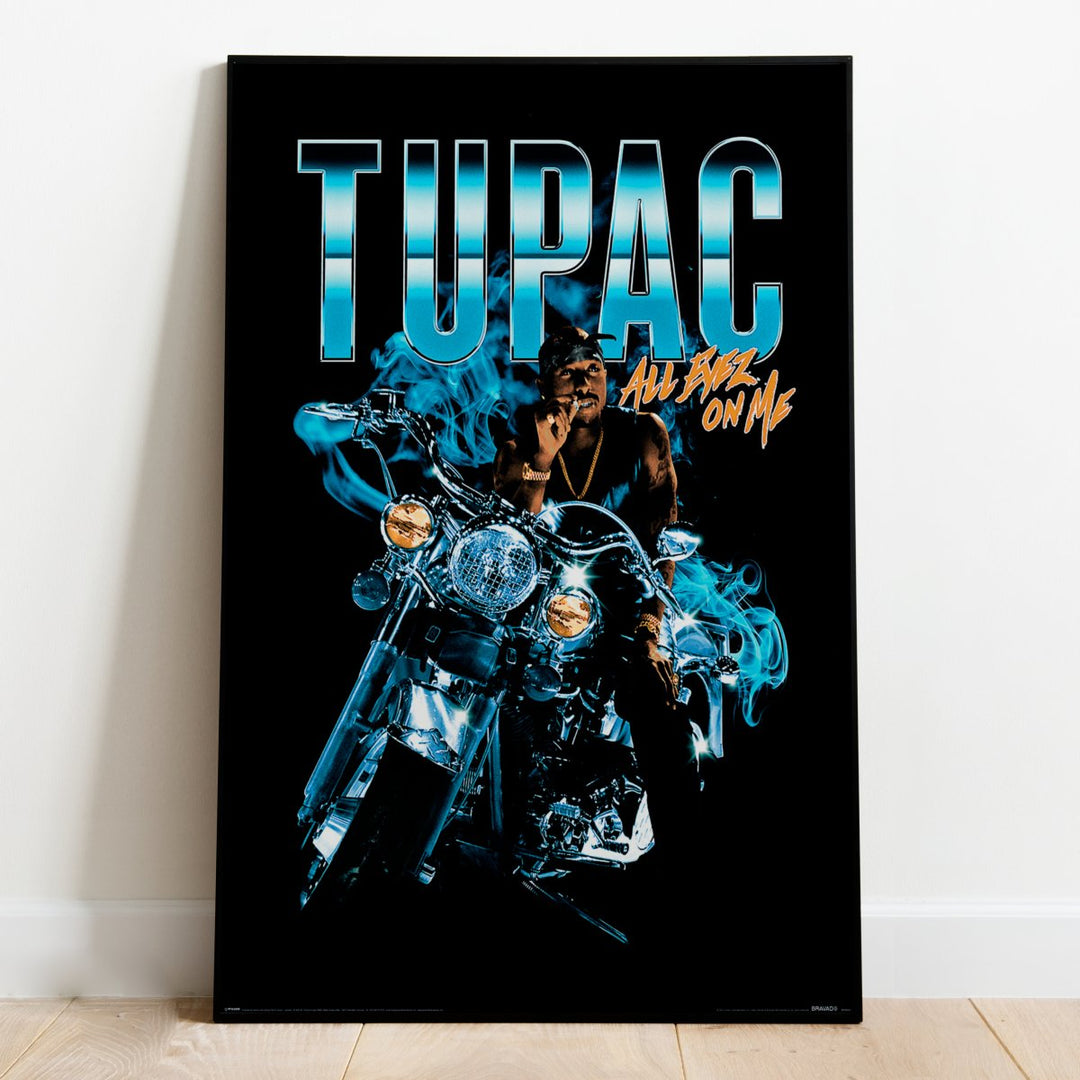 Tupac Plakat All Eyez Motorcycle - Supernerds