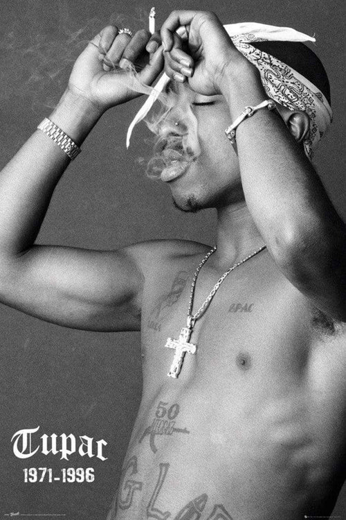 Tupac Plakat Smoke - Supernerds