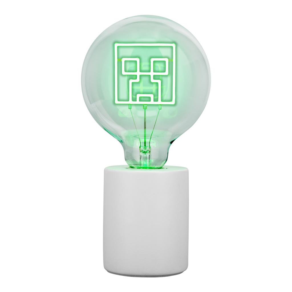 Minecraft Lampe LED Neonpære Creeper