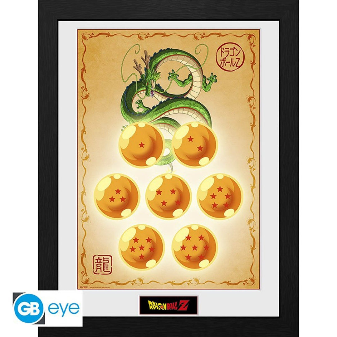 Dragon Ball Innrammet Bilde 30 x 40 cm DBZ Dragon Balls - Supernerds