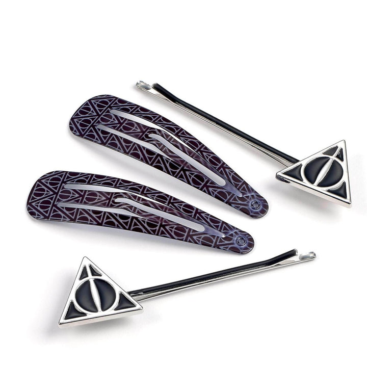 Harry Potter Hårspenner Deathly Hallows 4-pk - Supernerds