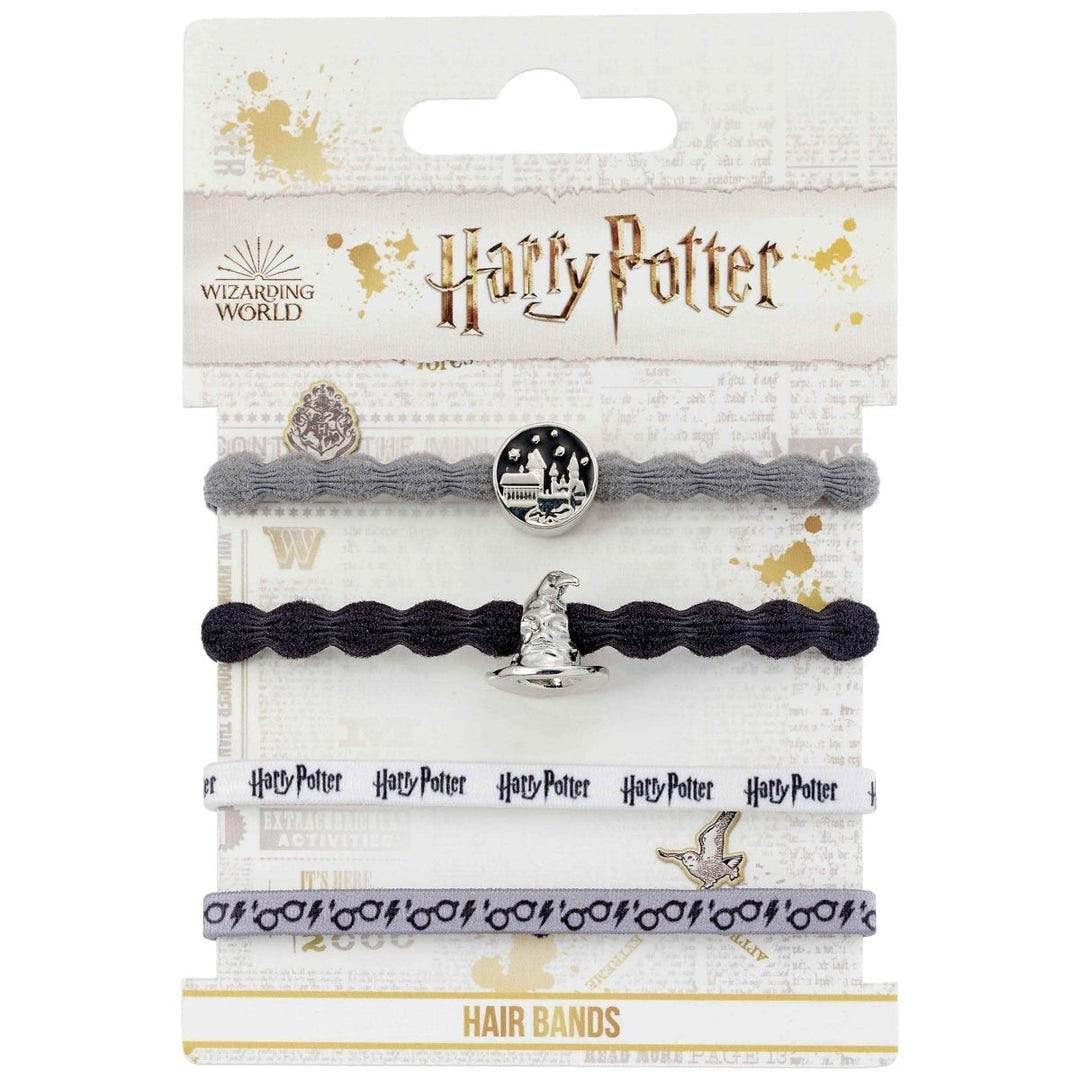 Harry Potter Hårstrikk Hogwarts/Sorting Hat 4-pk - Supernerds