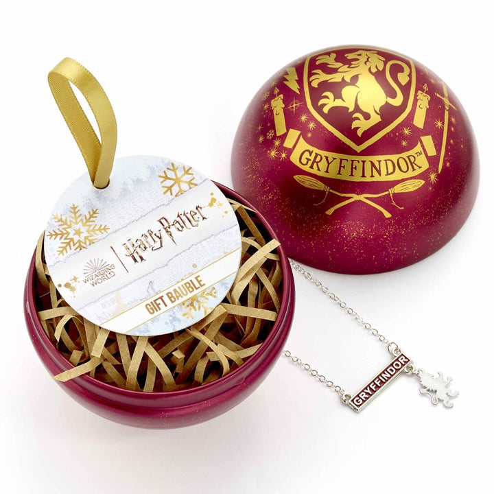 Harry Potter Julekule Med Smykke Gryffindor - Supernerds