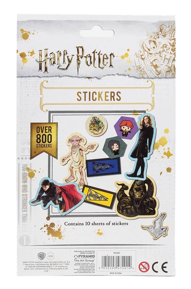 Harry Potter Klistremerker 800-pk - Supernerds