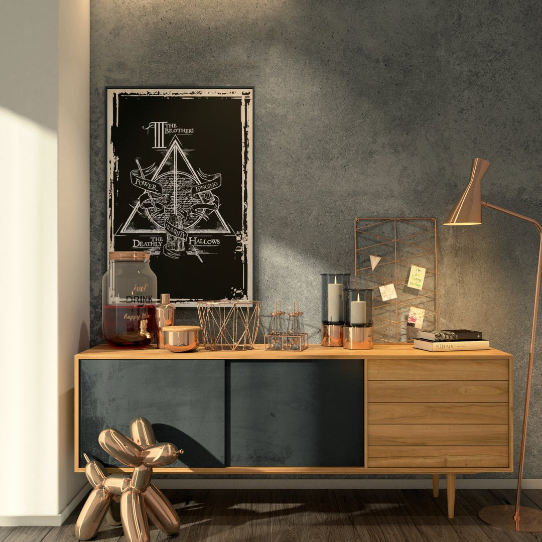 Harry Potter Plakat Deathly Hallows - Supernerds