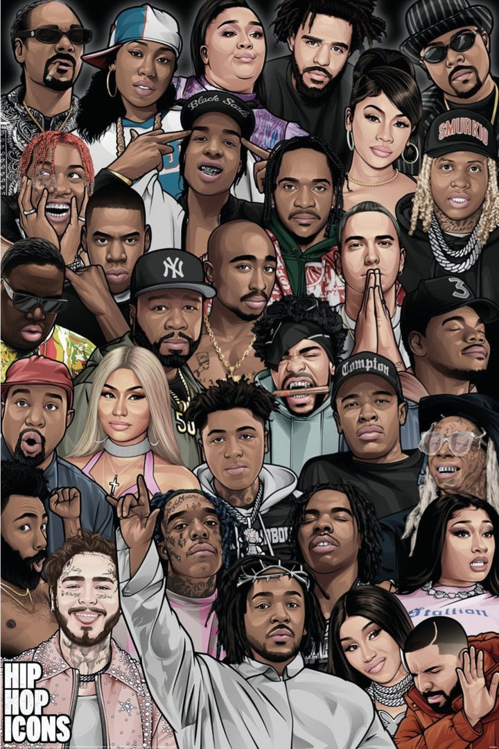 Hip Hop Icons Plakat - Supernerds