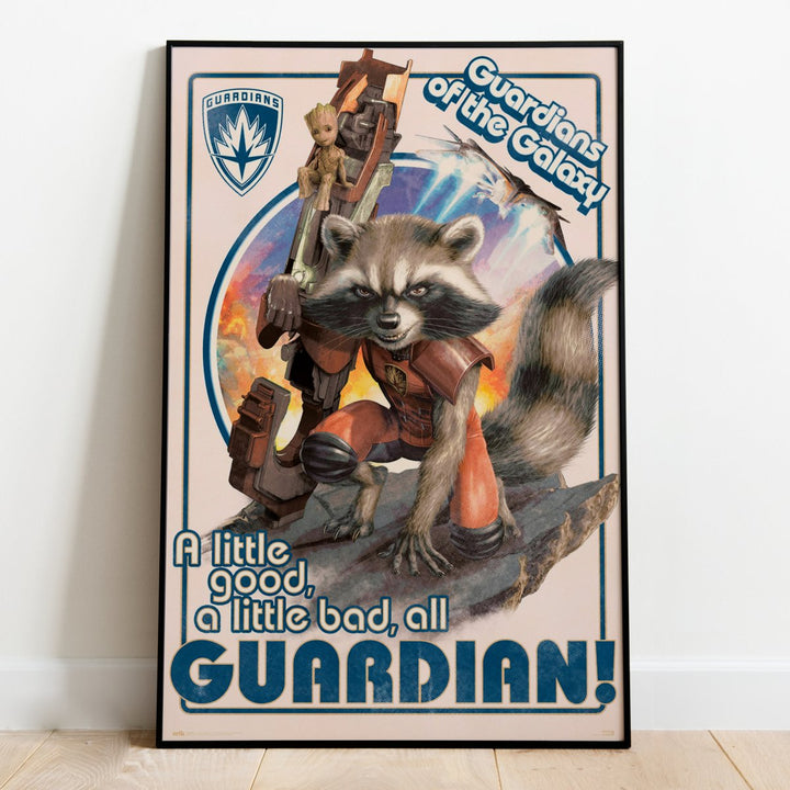 Marvel's Guardians of The Galaxy Plakat Rocket & Baby Groot - Supernerds
