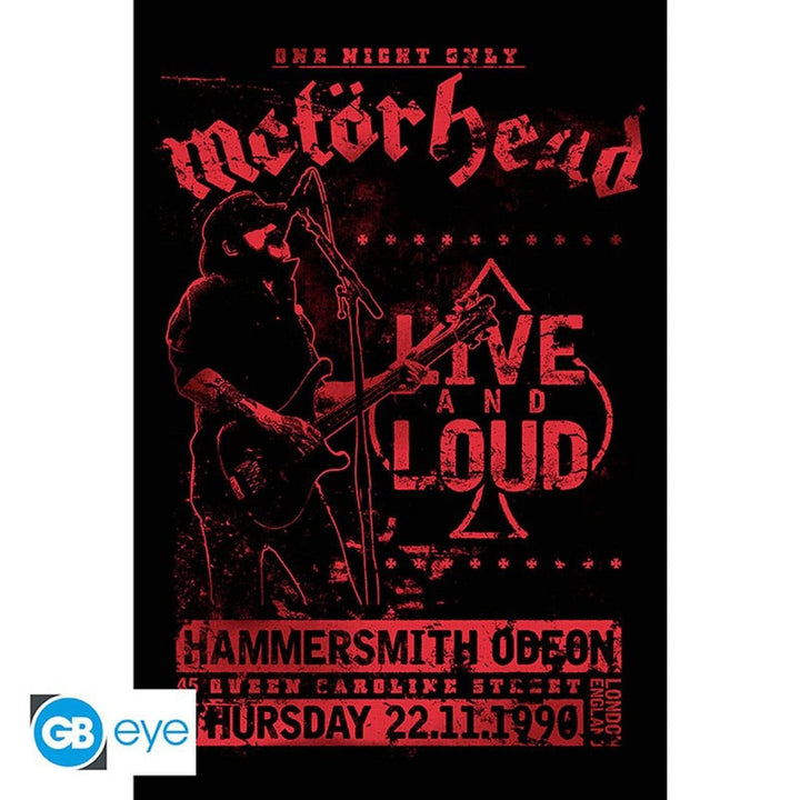 Motorhead Plakat Live and Loud - Supernerds