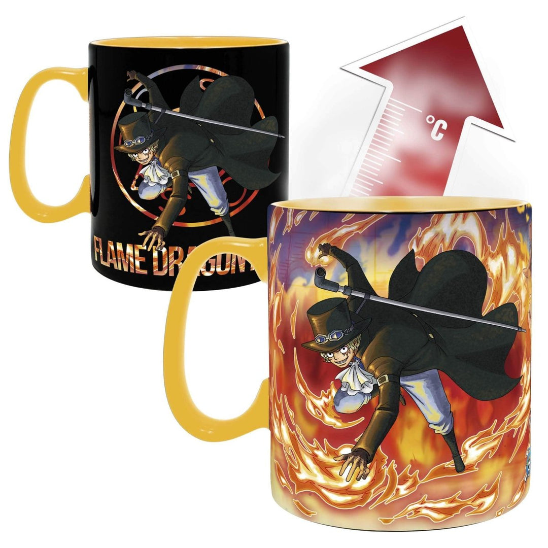 One Piece Varmeskiftende Kopp Luffy & Sabo - Supernerds