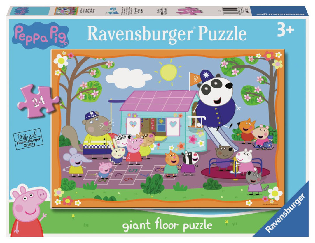 Peppa Gris Stort Puslespill Gulv 24 brikker Klubbhus - Supernerds