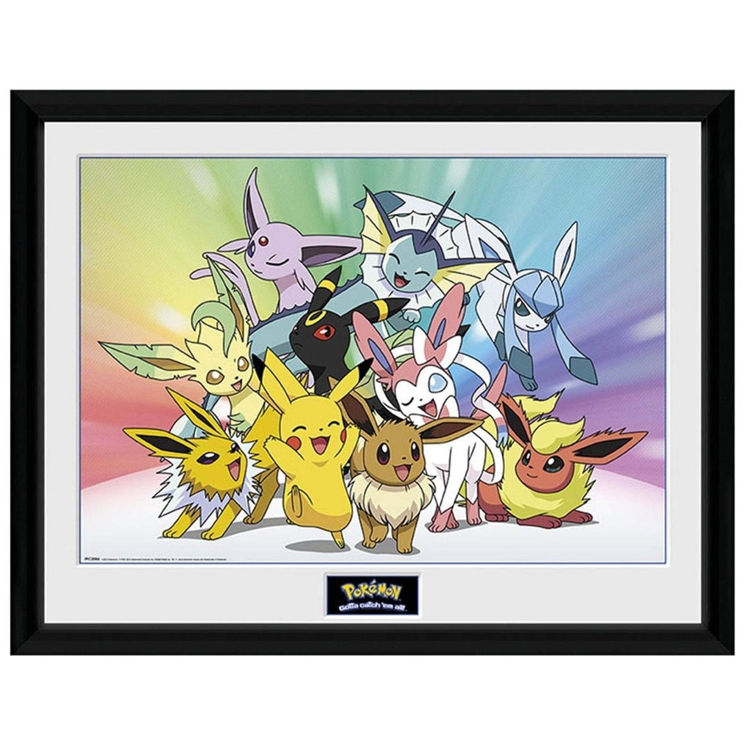 Pokemon Innrammet Bilde 30 x 40 cm Eevee - Supernerds