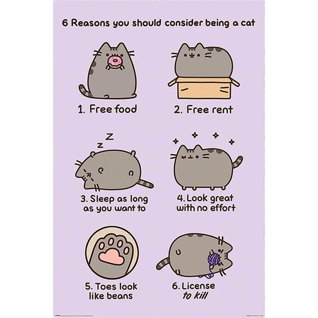 Pusheen Plakat Reasons To Be a Cat - Supernerds