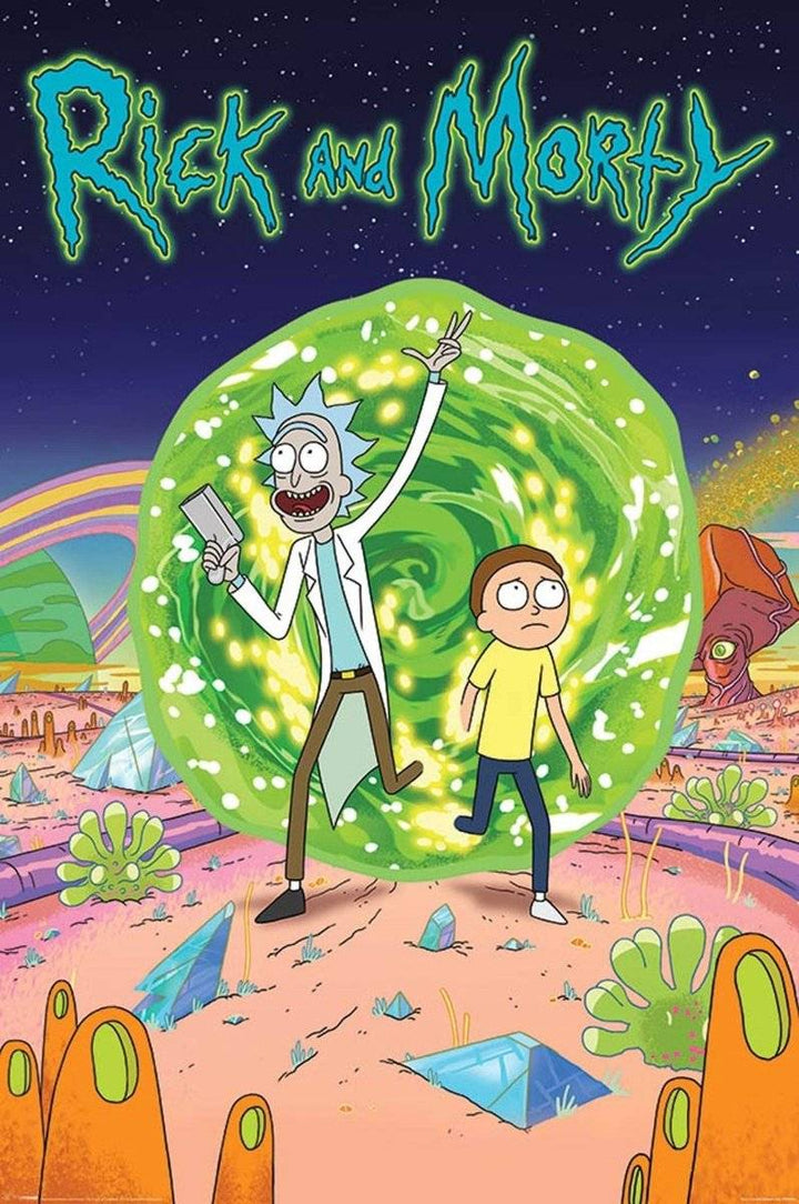Rick and Morty Plakat Through The Portal - Supernerds
