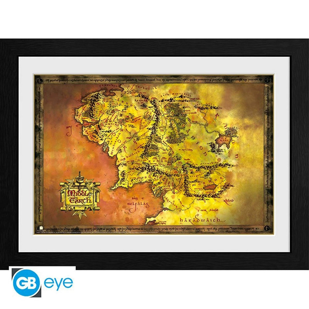 Ringenes Herre Innrammet Bilde 30 x 40 cm Middle Earth - Supernerds