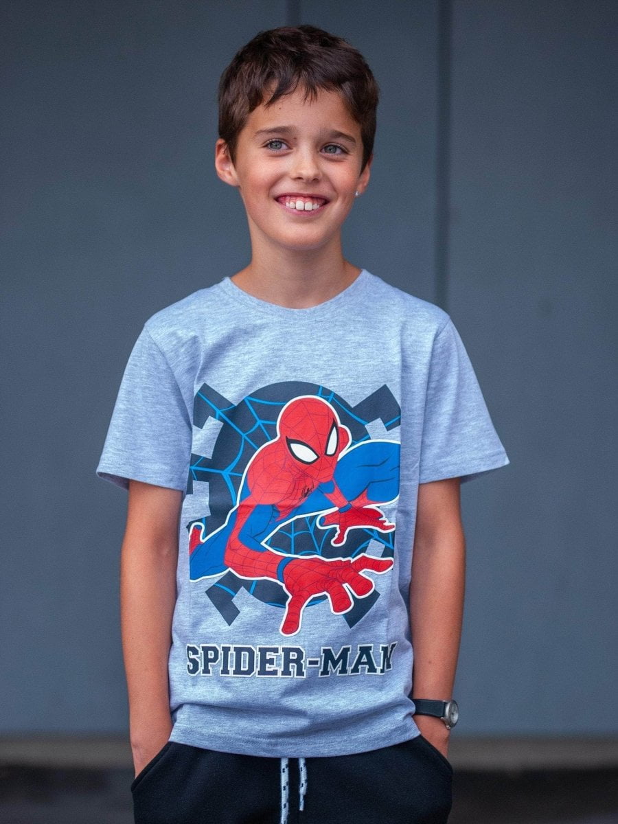 Spider-Man T-skjorte Web Grå - Supernerds