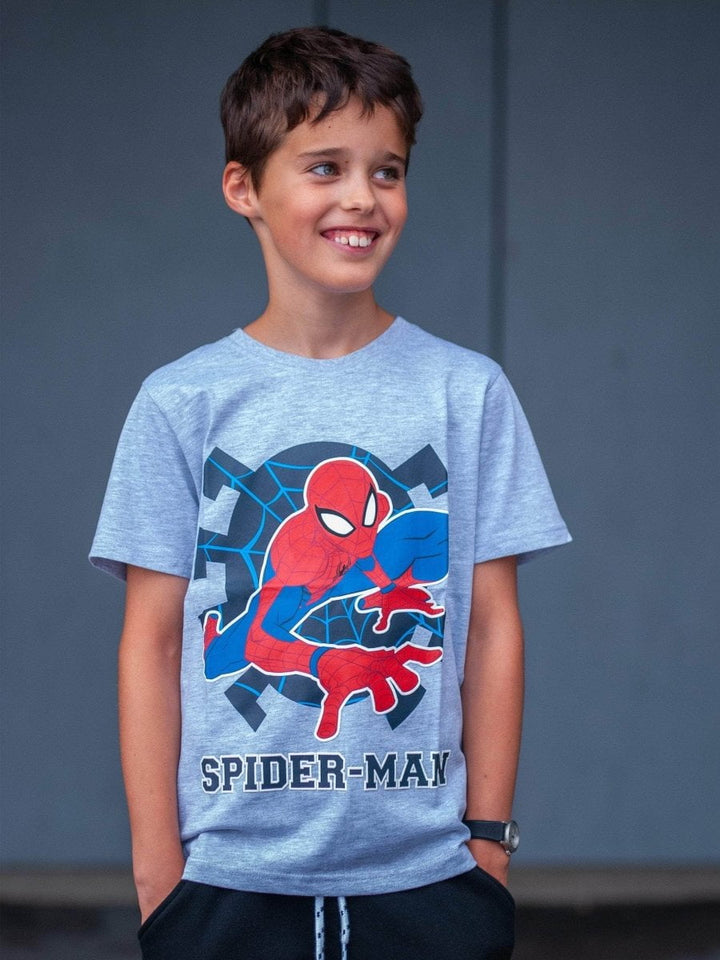 Spider-Man T-skjorte Web Grå - Supernerds