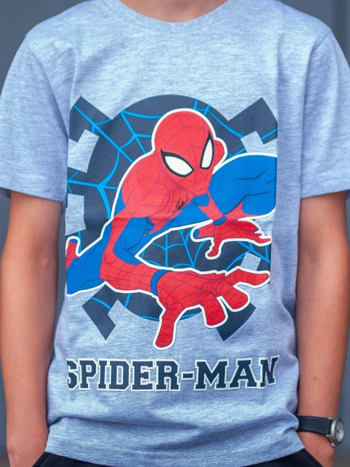 Spider-Man T-skjorte Web Grå - Supernerds
